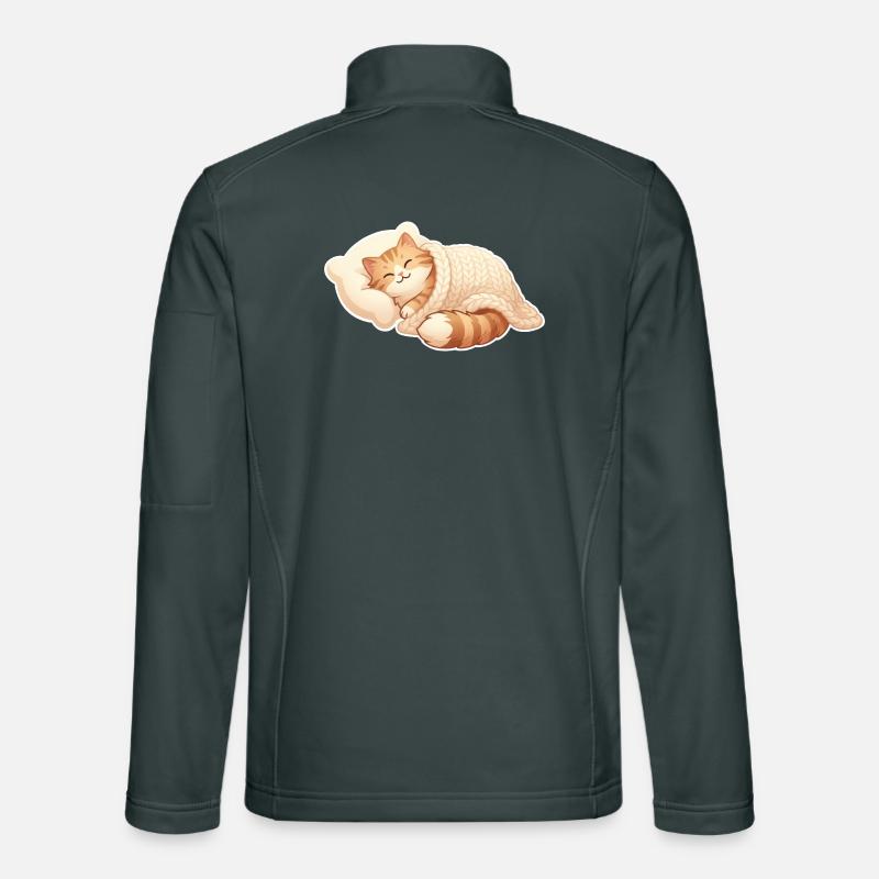 Katze Schlafen Unisex Softshelljacke
