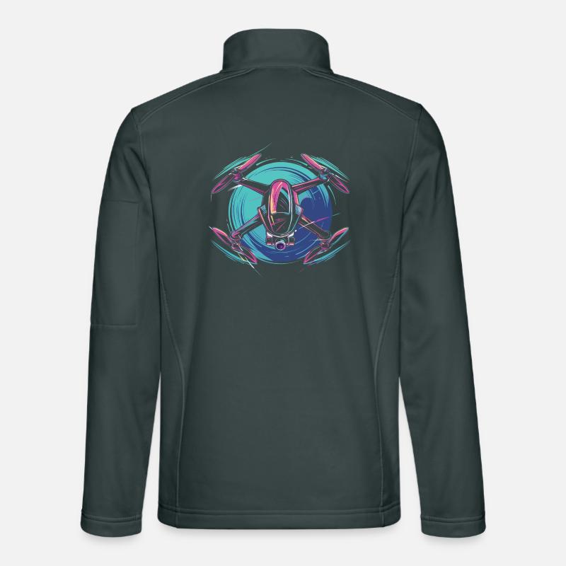 Neon Drohne  Unisex Softshelljacke