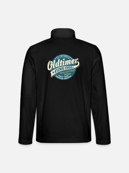 Oldtimer June 1956 | Birthday Gift - Unisex Softshell Jacket - black
