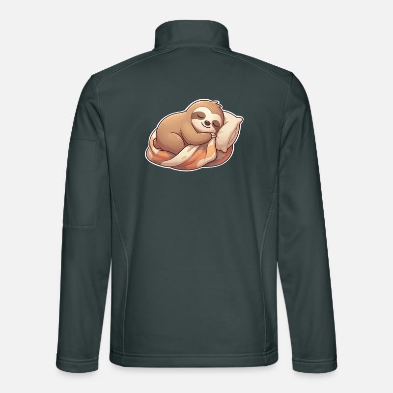 Sloth Sleeping Unisex Softshell Jacket