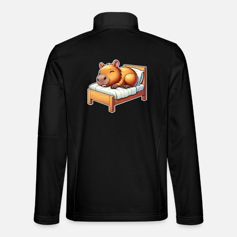Capybara Schlafen Unisex Softshelljacke