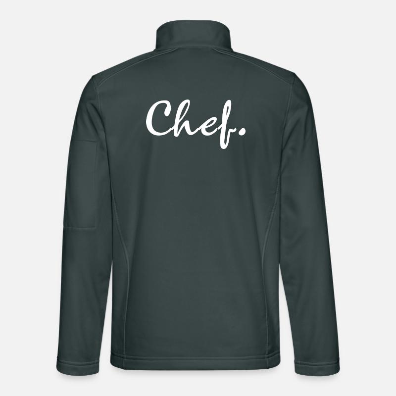 Kochtypografie Worttext kulinarisches Geschenk Unisex Softshelljacke