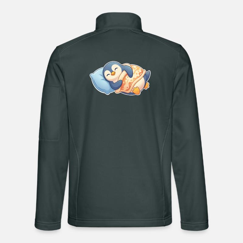 Penguin Sleeping Unisex Softshell Jacket