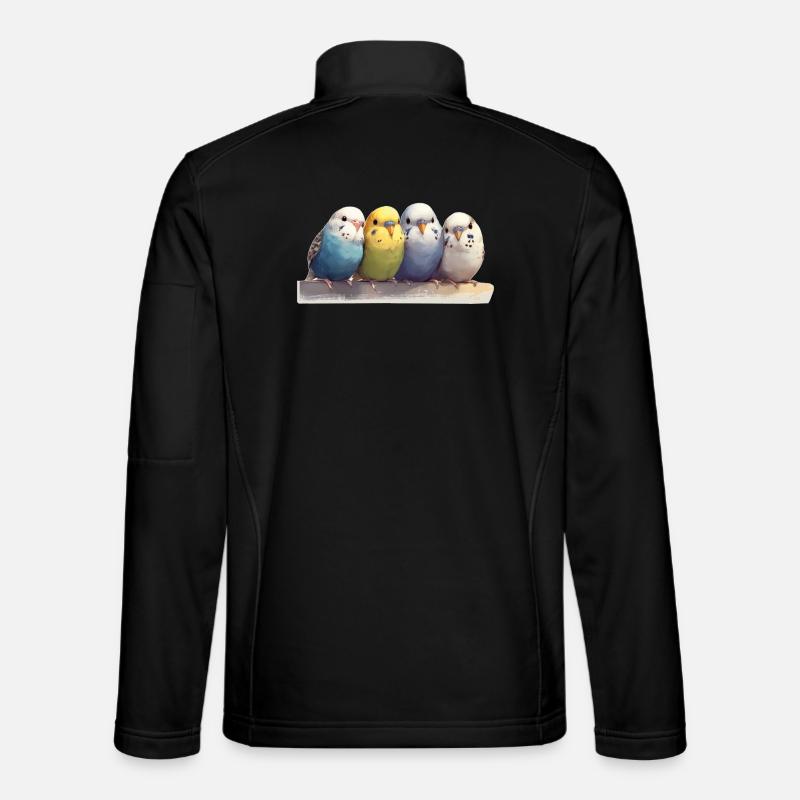 Budgies - Unisex Softshell Jacket - black