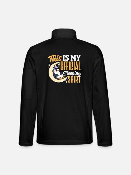 Cute Penguin - Gift for Penguin Lover - Unisex Softshell Jacket - black - Back