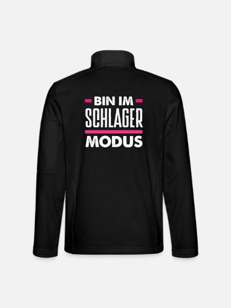 Je participe au concert du festival Schlager Mode Party - Veste en tissu softshell Unisexe - noir - Dos