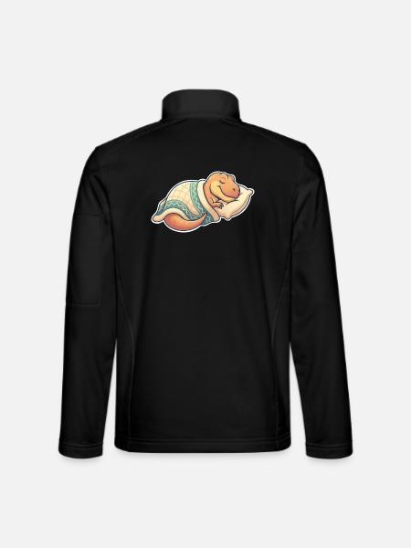 Sleeping Dinosaur - Unisex Softshell Jacket - black