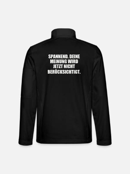 Sarkasmus Geschenkidee - Unisex Softshelljacke - Schwarz - Hinten