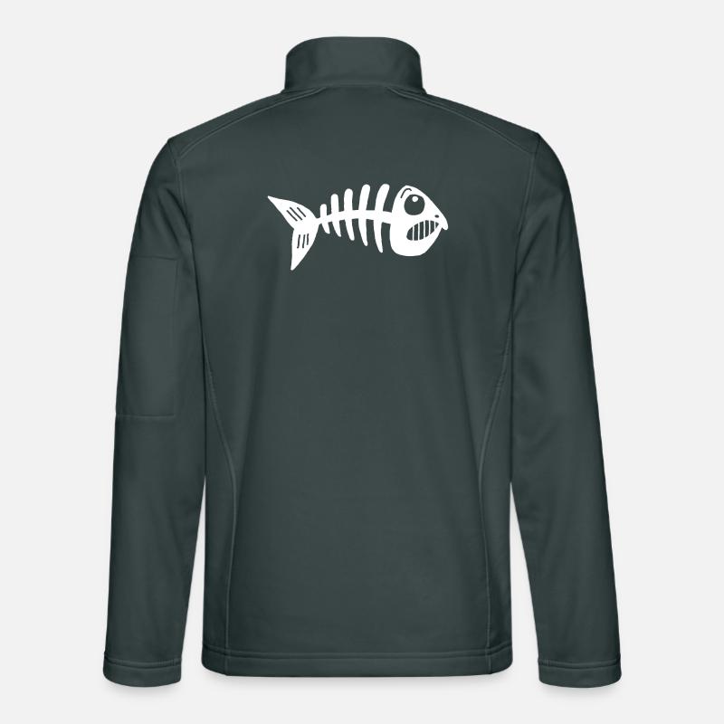 Fish skeleton Unisex Softshell Jacket