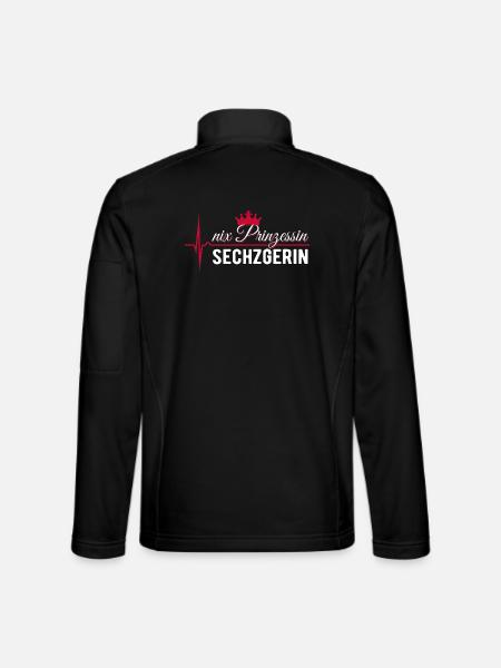 Nix Princess - Sechzgerin - ECG Pulse Gift - Unisex Softshell Jacket - black
