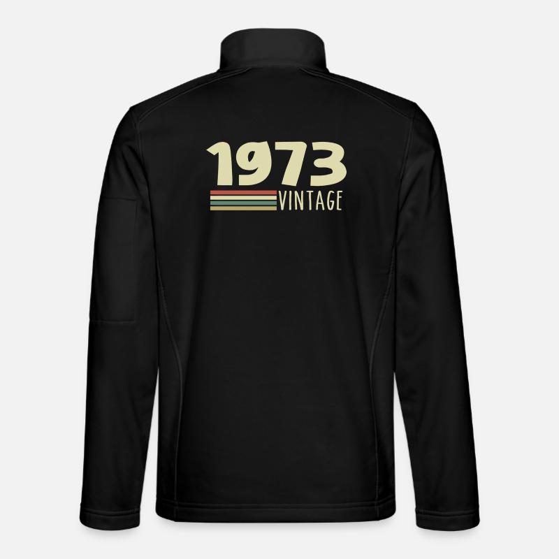 1973-Anniversary-1973-retro-1973 - Unisex Softshell Jacket - black