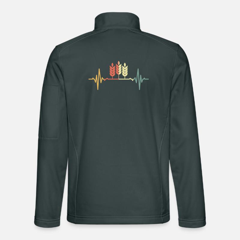 A heart beats for wheat Unisex Softshell Jacket