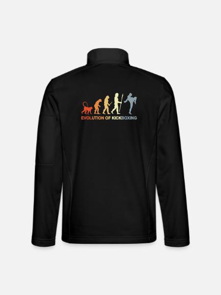 Vintage Kickboxer Evolution - Veste en tissu softshell Unisexe - noir - Dos