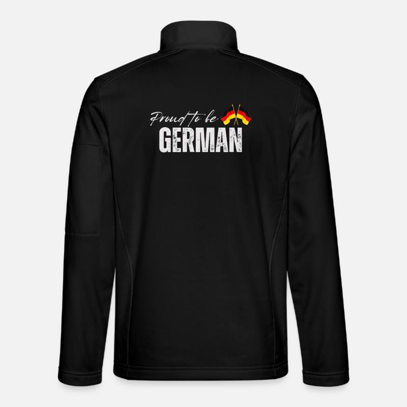 Proud German, I love Germany - Unisex Softshell Jacket - black