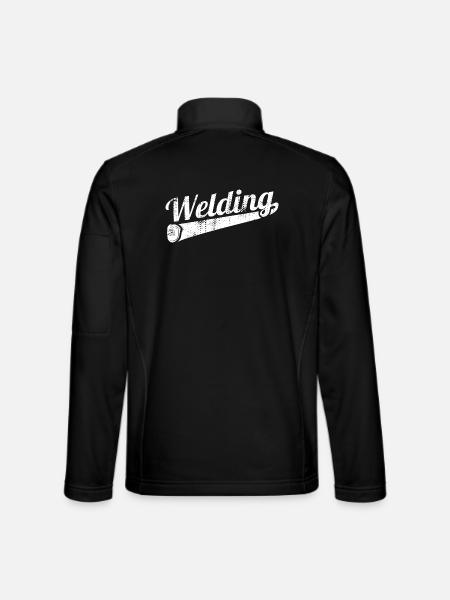 Funny Welder - Unisex Softshell Jacket - black
