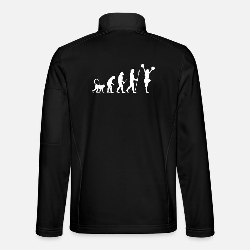 Évolution de la pom-pom girl - Veste en tissu softshell Unisexe - noir