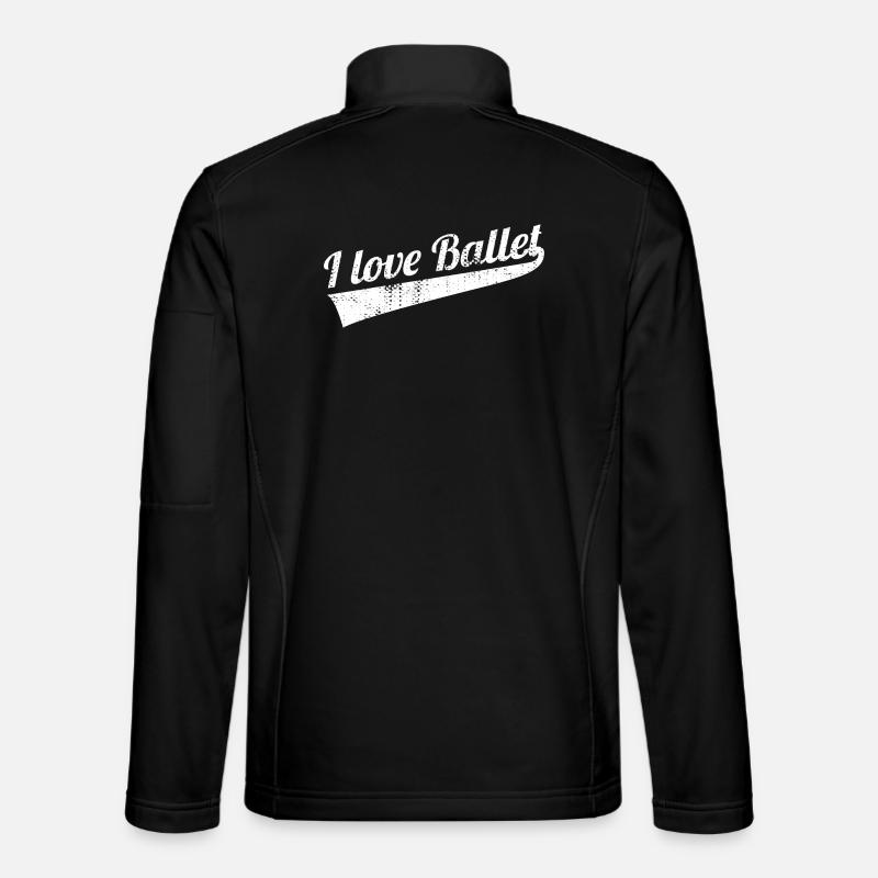 Ich liebe Ballett - Unisex Softshelljacke - Schwarz