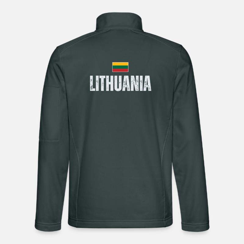 Fierté lituanienne, drapeau de la Lituanie Veste en tissu softshell Unisexe