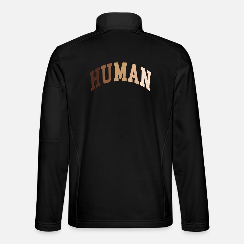 Human Human African - Unisex Softshell Jacket - black