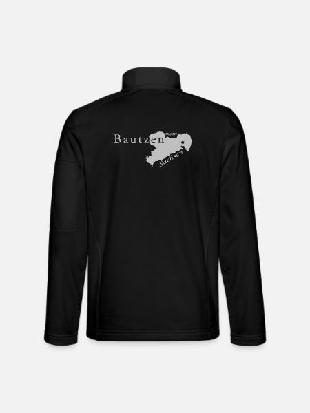 Bautzen - Mein Sachsen - Heimatstadt - Unisex Softshelljacke - Schwarz - Hinten