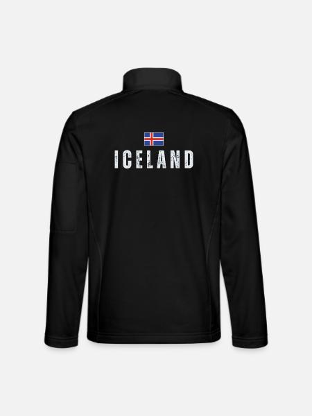 Icelandic Pride, Icelandic flag - Unisex Softshell Jacket - black