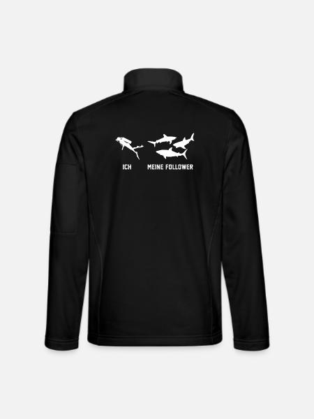 Ich und Meine Follower Tauchen Tauch Für Taucher  - Unisex Softshelljacke - Schwarz - Hinten