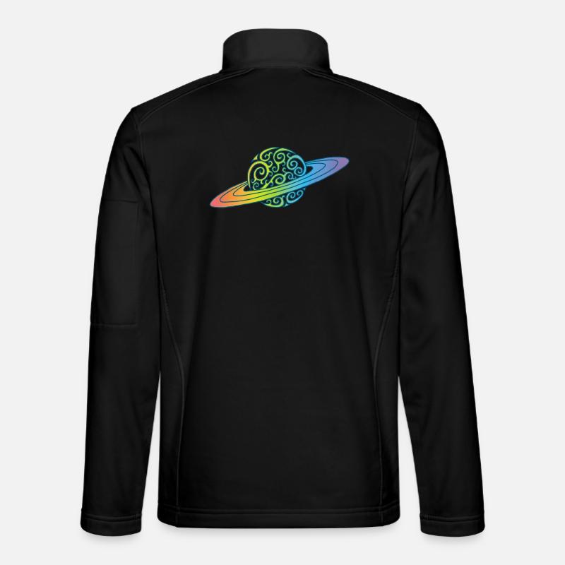 Rainbow planet - Unisex Softshell Jacket - black