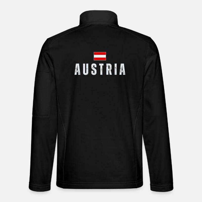 Flag of Austria, Austrian patriot - Unisex Softshell Jacket - black