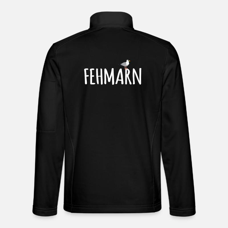 Mouette de Fehmarn - Veste en tissu softshell Unisexe - noir