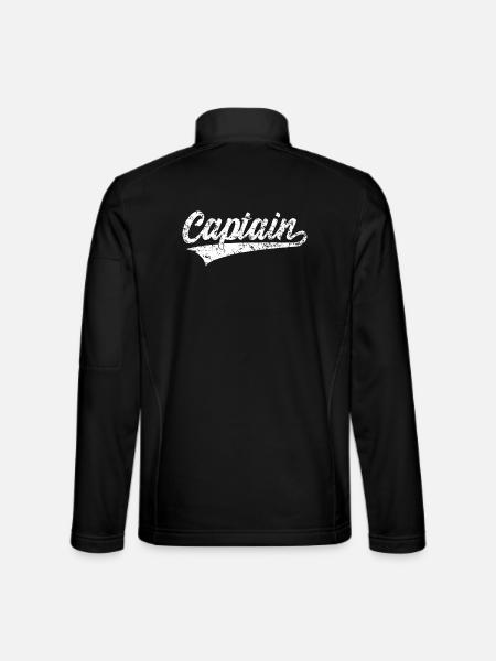 Capitaine capitaine - Veste en tissu softshell Unisexe - noir - Dos