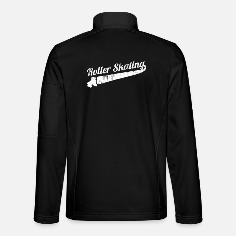 80s roller skating - Unisex Softshell Jacket - black
