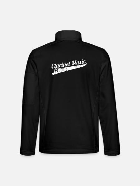 Funny Clarinet Music - Unisex Softshell Jacket - black