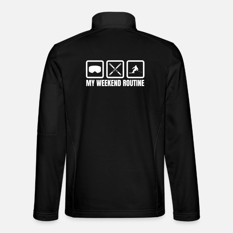 My Weekend Routine - Unisex Softshell Jacket - black