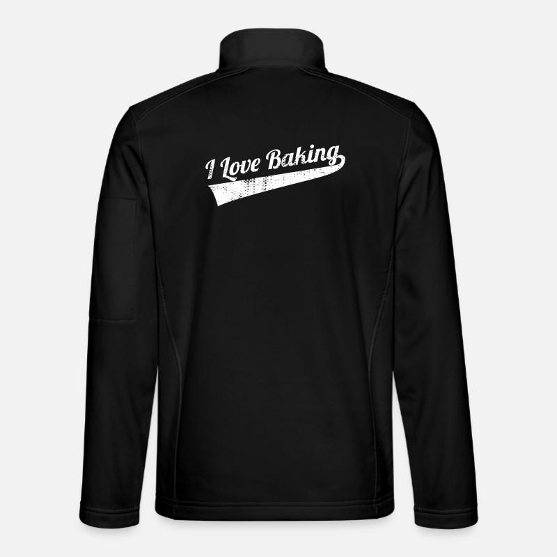 Baking Lover Quote - Unisex Softshell Jacket - black