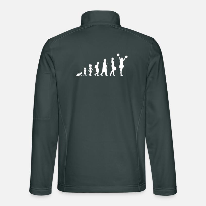 Evolution Of A Cheerleader Unisex Softshelljacke