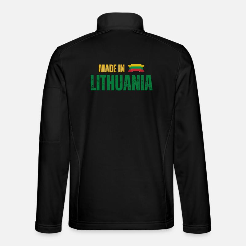 Made in Lithuania, Lithuanian pride - Unisex Softshell Jacket - black