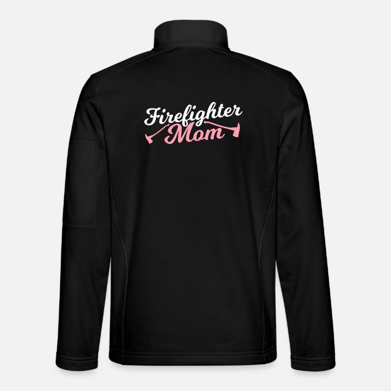 Fire Brigade Mom - Unisex Softshell Jacket - black