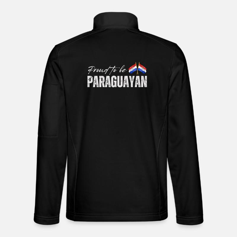 Fierté paraguayenne, drapeau paraguayen - Veste en tissu softshell Unisexe - noir