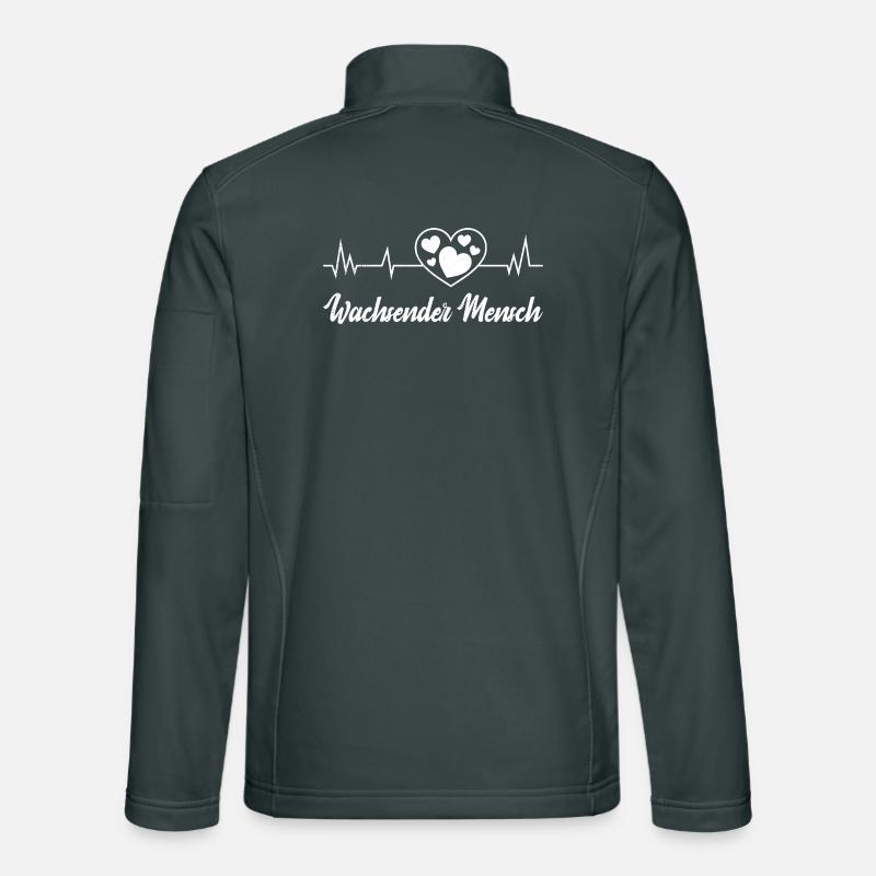 Expectant mother GROWING HUMAN Funny Unisex Softshell Jacket