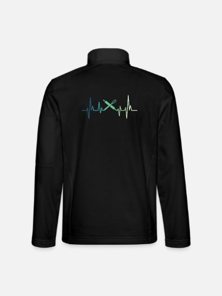 Bakery Heartbeat Baker - Unisex Softshell Jacket - black