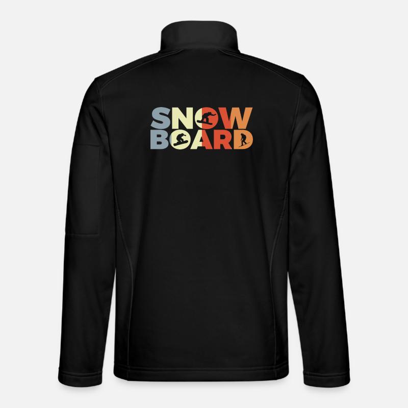 Snowboard lovers - Unisex Softshell Jacket - black