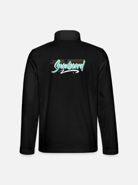 Snowboard - Unisex Softshell Jacket - black