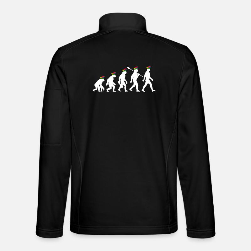 Homo Karnevalis | Evolution der Narren, Fastnacht - Unisex Softshelljacke - Schwarz