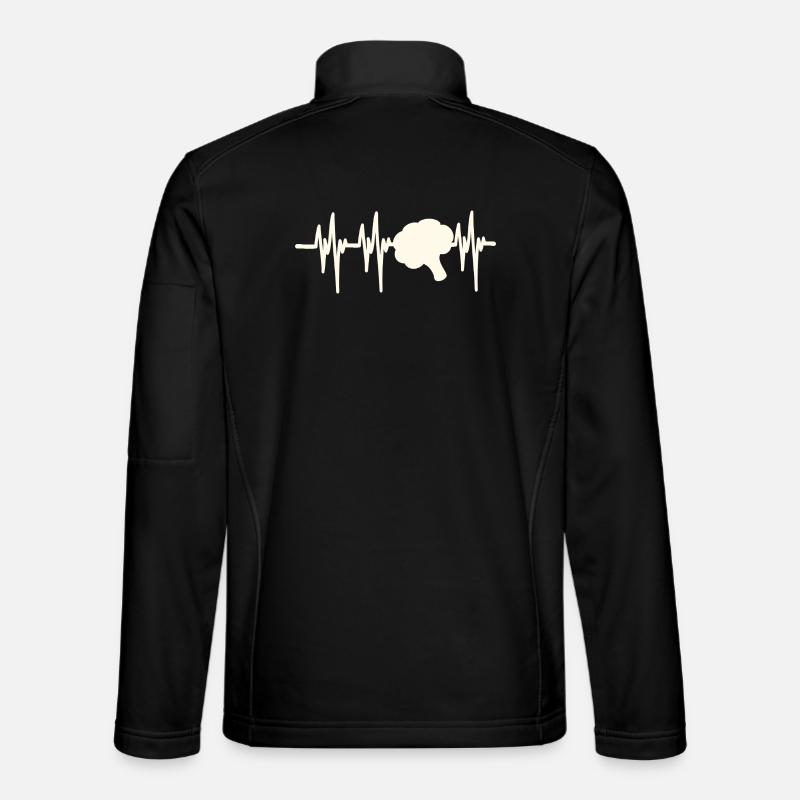 Heartbeat Broccoli - Unisex Softshell Jacket - black