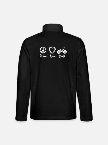 Peace Love BMX - Unisex Softshell Jacket - black
