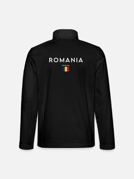 Romanian flag, Romanian pride - Unisex Softshell Jacket - black