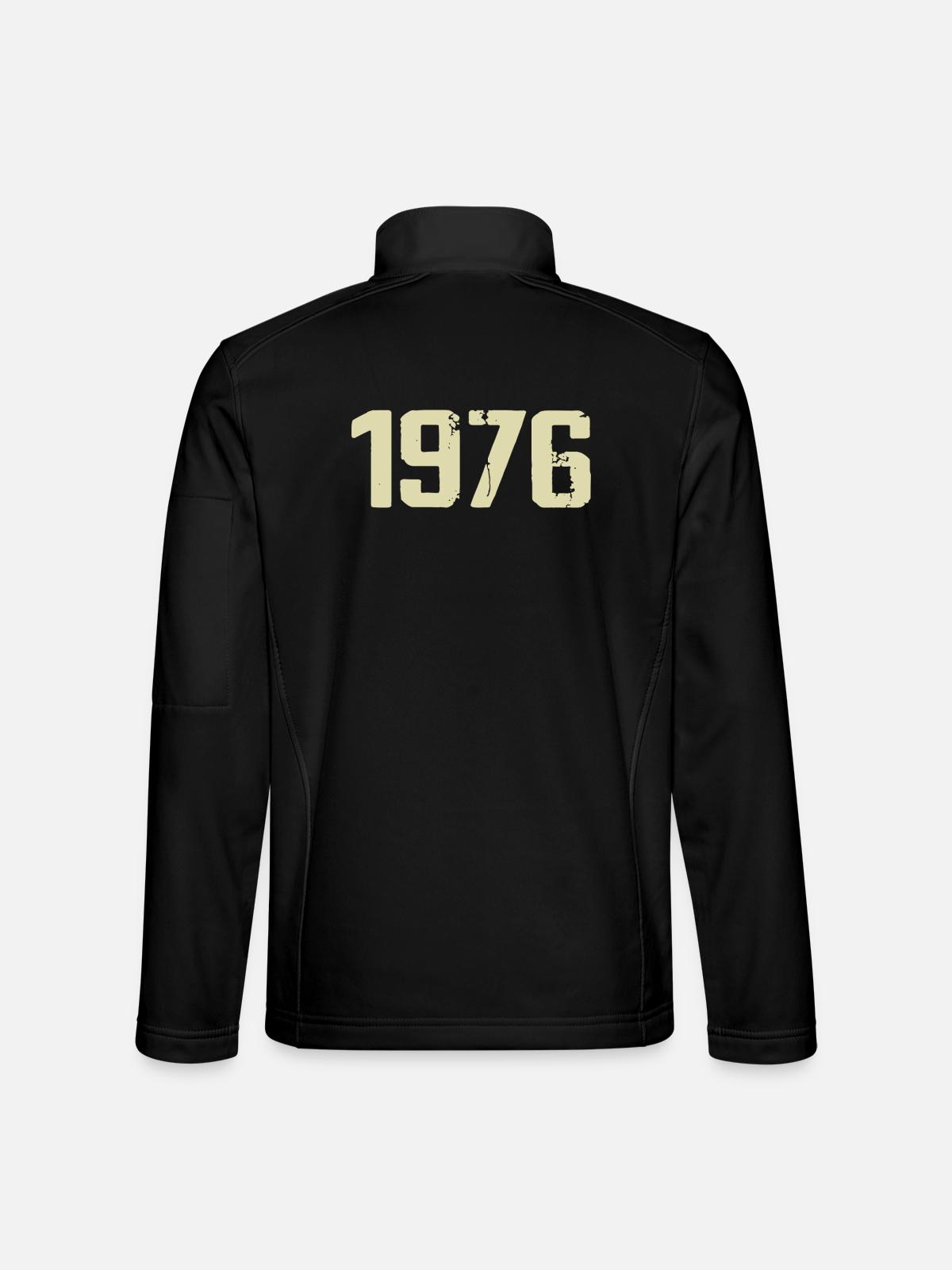 Jubiläum 1976 - Unisex Softshelljacke - Schwarz - Hinten