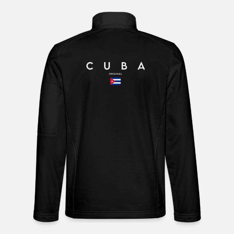 Drapeau cubain, fierté cubaine - Veste en tissu softshell Unisexe - noir