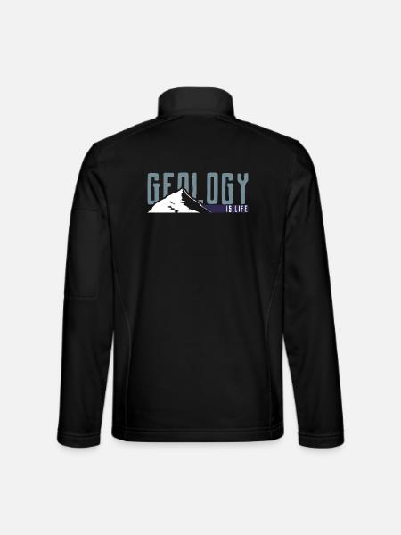 Geology is life - Unisex Softshell Jacket - black
