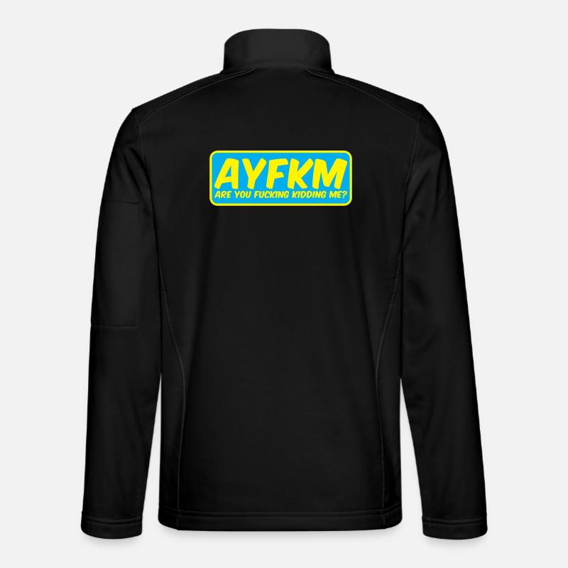 autocollant acronym AYFKM sont vous putain m’enlever Veste en tissu softshell Unisexe